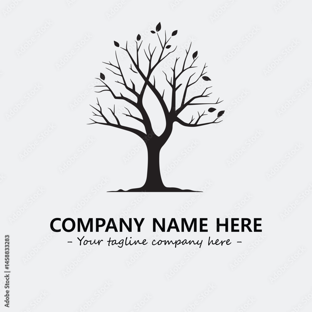 Obraz premium Tree Silhouette Logo Company Design Illustration Vector Graphic Image