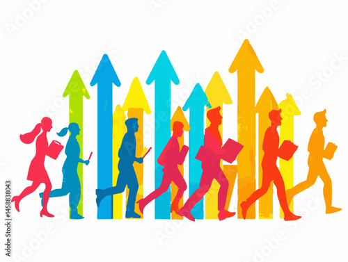  full-shot of a a person conducting a market research survey approaching people with a clipboard in a public area,3