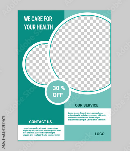 Professional Medical Flyer Design Template, Creative Medical Flyer Design Template, Modern Medical Flyer Design Template,