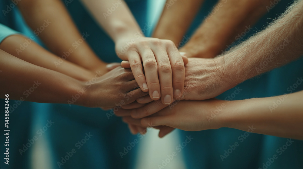 Supportive Hands: Patient Care Close-Up Supportive Hands: Patient Care Close-Up