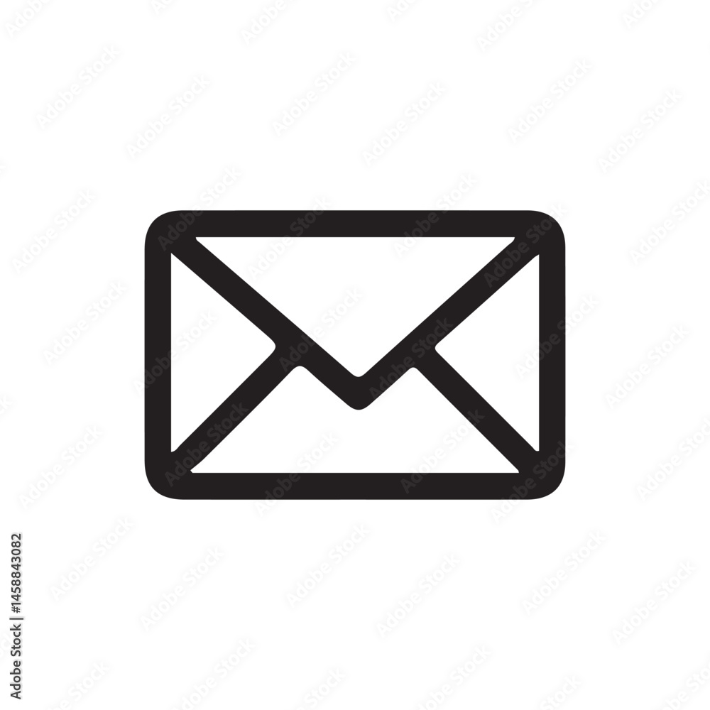mail icon on white mail icon on white