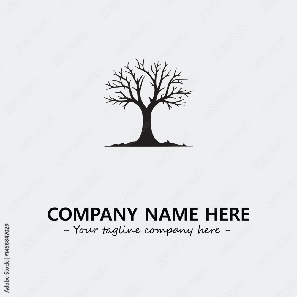 Obraz premium Tree Silhouette Logo Company Design Illustration Vector Graphic Image