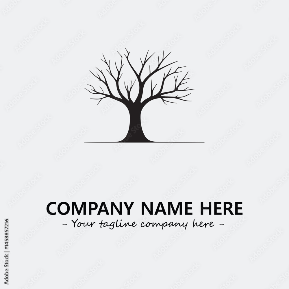 Obraz premium Tree Silhouette Logo Company Design Illustration Vector Graphic Image