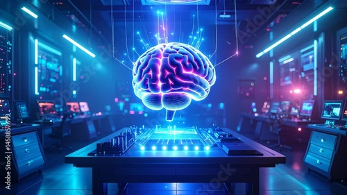 AI Holographic Brain Model