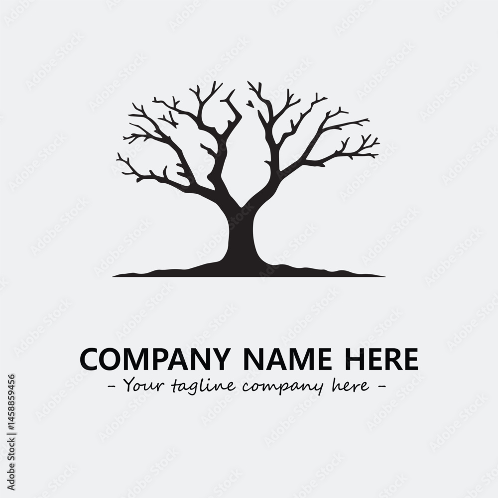 Fototapeta premium Tree Silhouette Logo Company Design Illustration Vector Graphic Image
