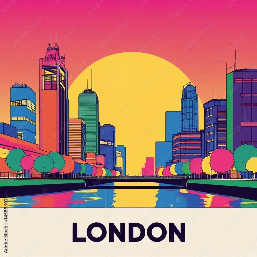 Naklejka premium london city