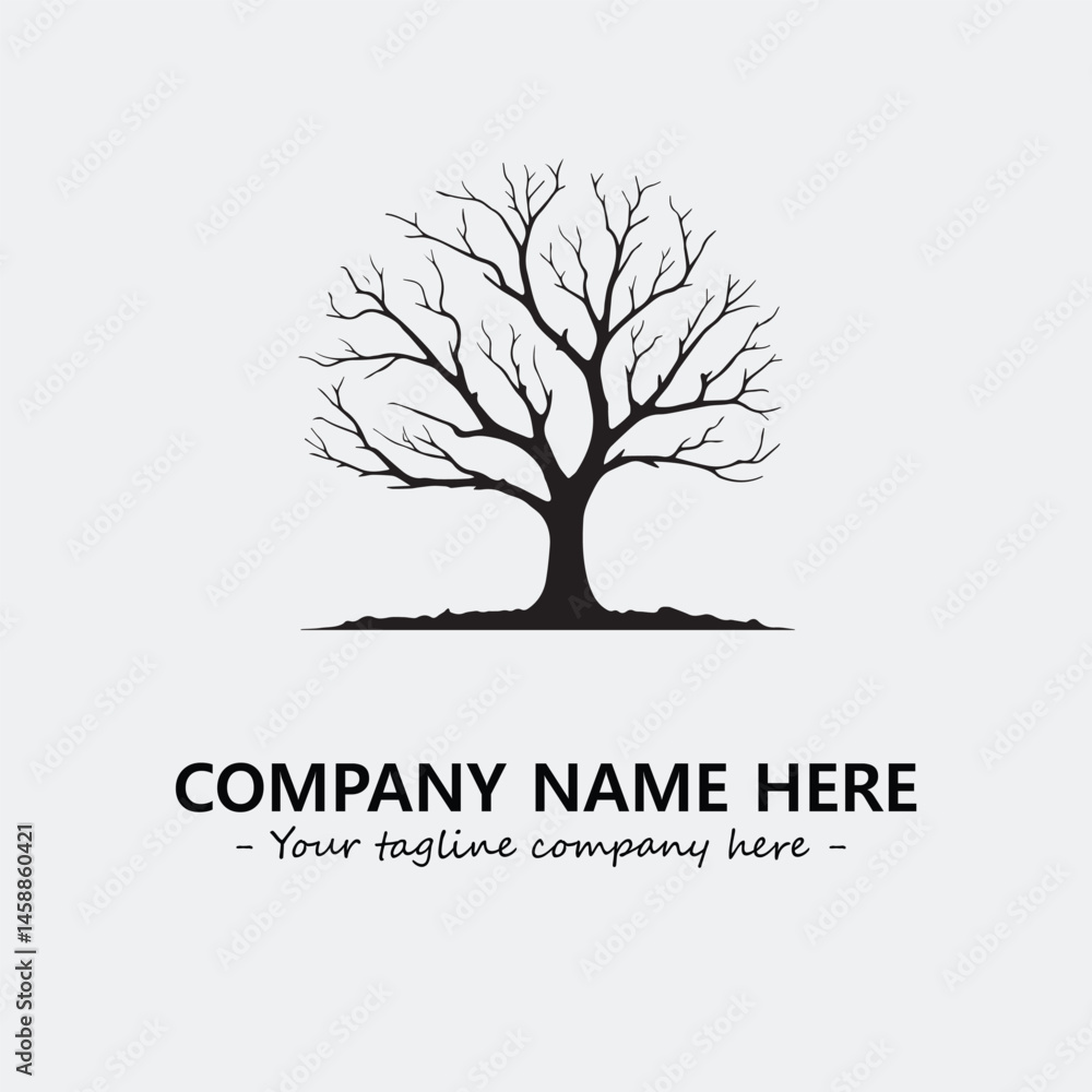 Obraz premium Tree Silhouette Logo Company Design Illustration Vector Graphic Image