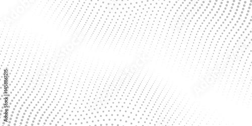 Abstract white dynamic wavy line dotted texture, Modern futuristic simple dots pattern.