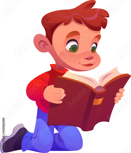Boy Reading Book