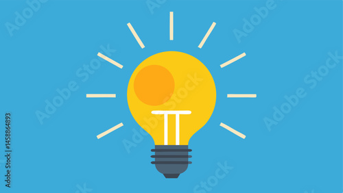 SolarPowered Lightbulb A lightbulb with rays of sunlight shining down on it representing the use of solar energy in everyday items and homes.