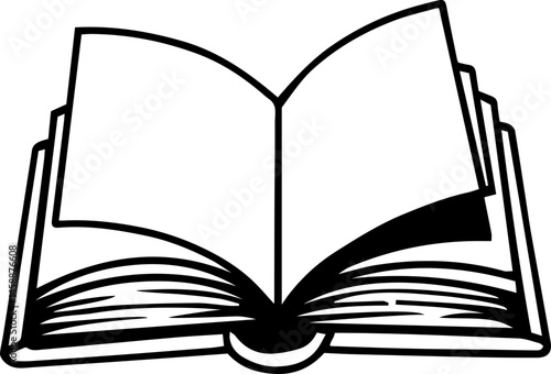 open book outline icon 