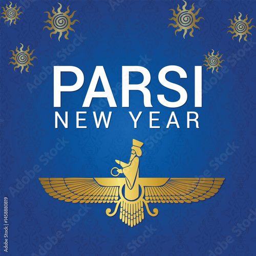 Parsi new year template banner and poster, parsi banner