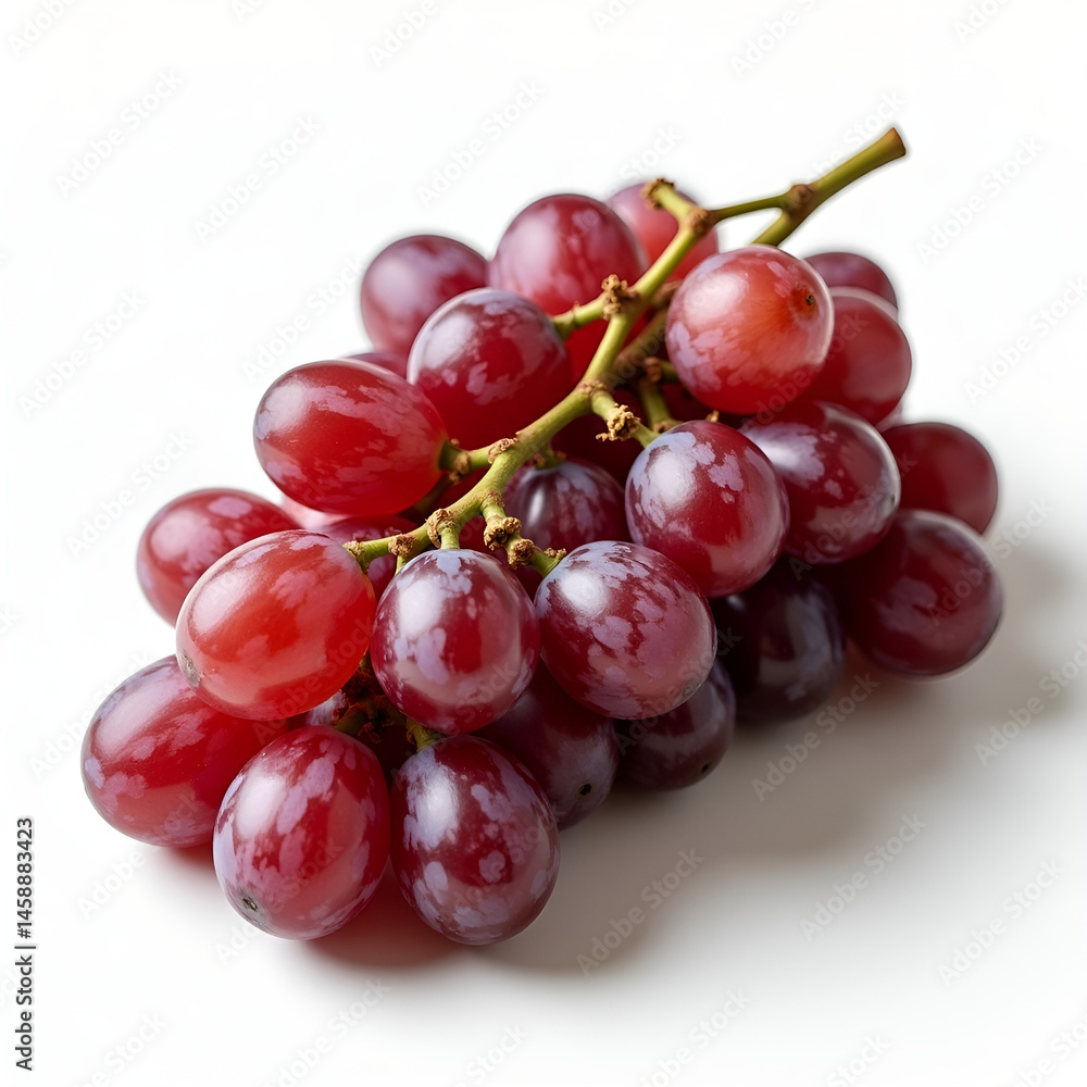 Fototapeta premium red grapes isolated on white