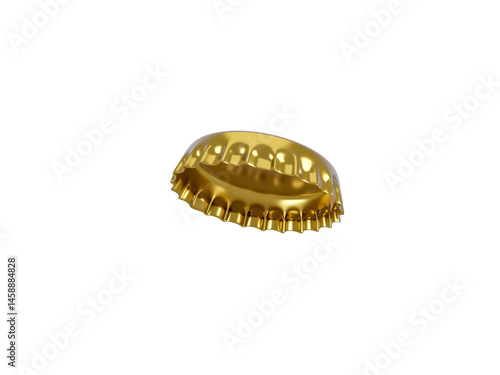 bottle cap isolated on white
