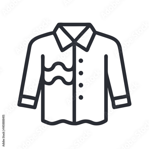 Freshly Laundered Shirt Icon Representing Clean Clothing and Laundry Service
