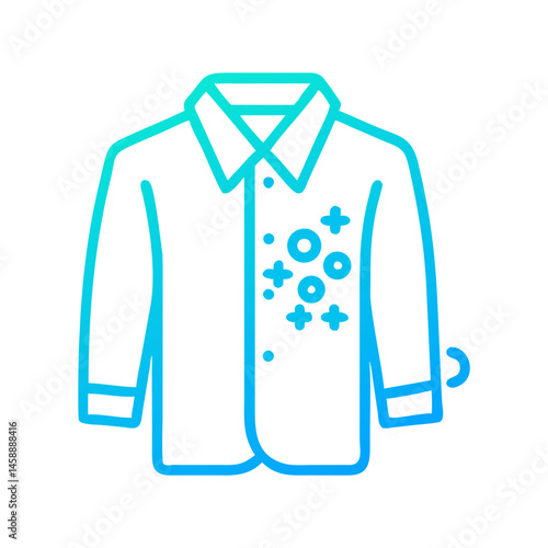 Freshly Laundered Shirt Icon Representing Clean Clothing and Laundry Service