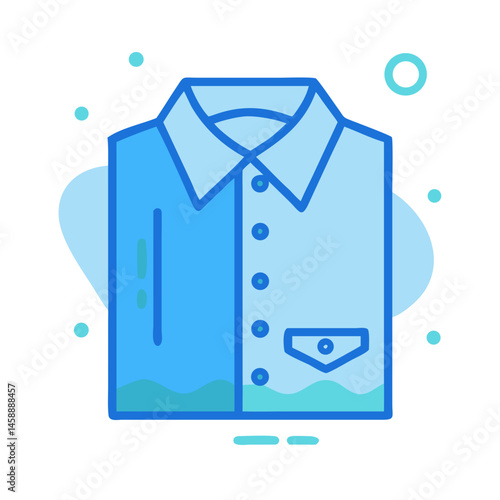 Freshly Laundered Shirt Icon Representing Clean Clothing and Laundry Service
