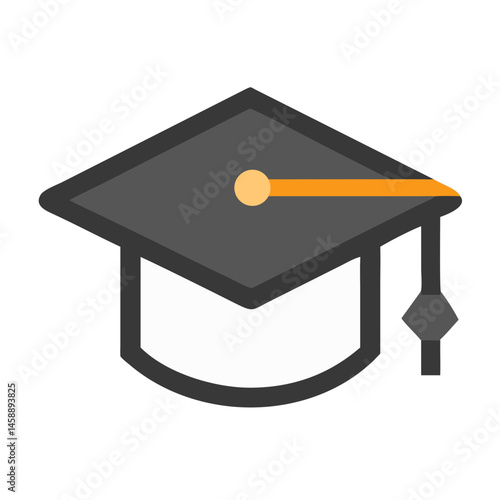 Graduation Cap Icon Representing Education and Academic Achievement