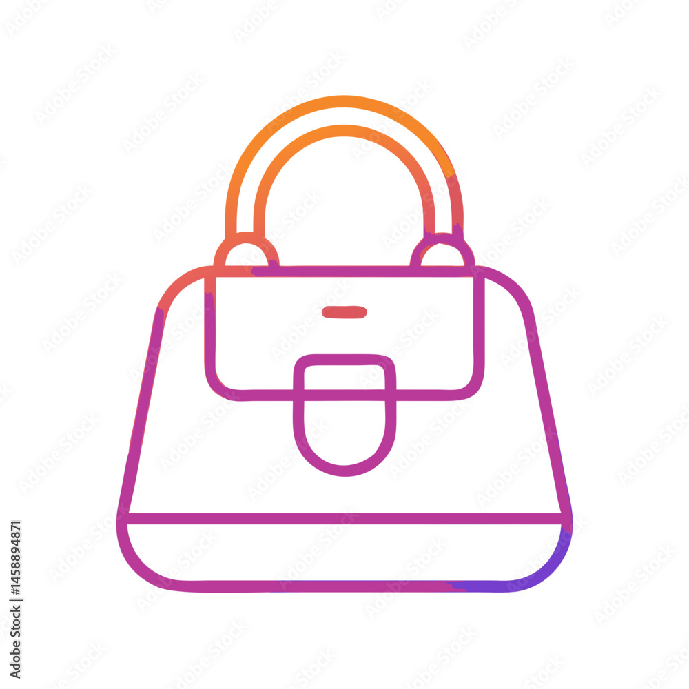 Handbag Icon Representing Fashion Accessories and Personal Style Handbag Icon Representing Fashion Accessories and Personal Style