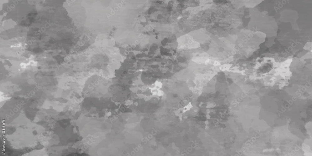 Naklejka premium Abstract grunge grey shades watercolor background. Silver with gray ink and watercolor textures on white paper background. Old grunge textures design