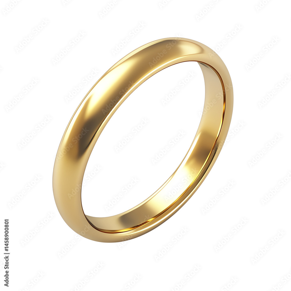Gold ring, white isolate background Gold ring, white isolate background
