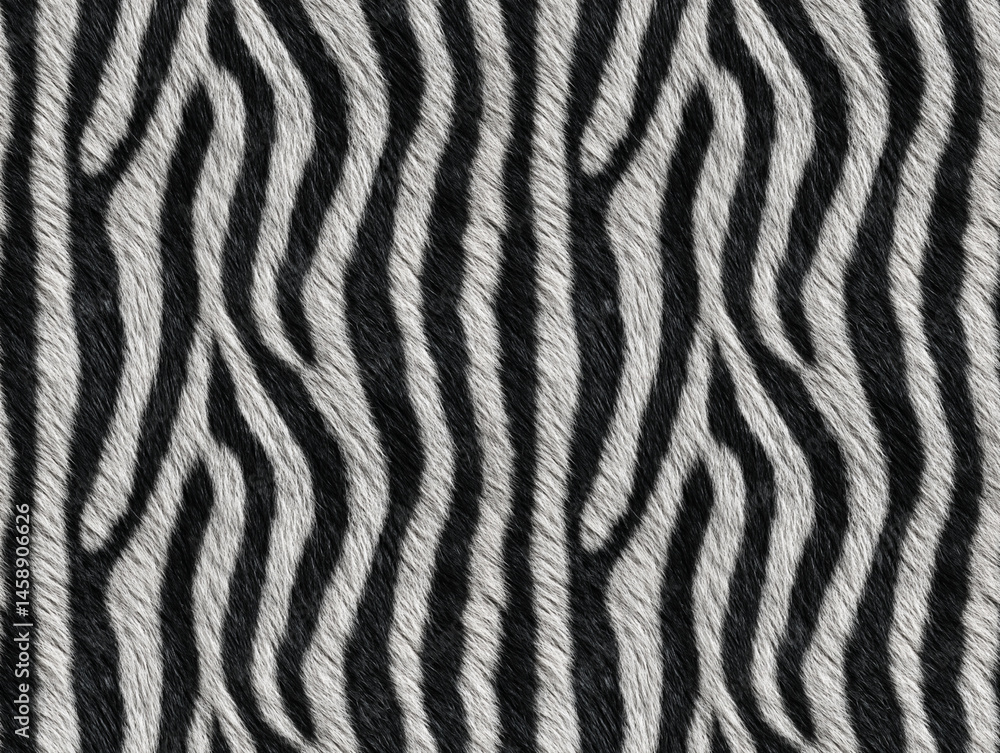 Soft Hair Zebra Fur Seamless Wallpaper Soft Hair Zebra Fur Seamless Wallpaper
