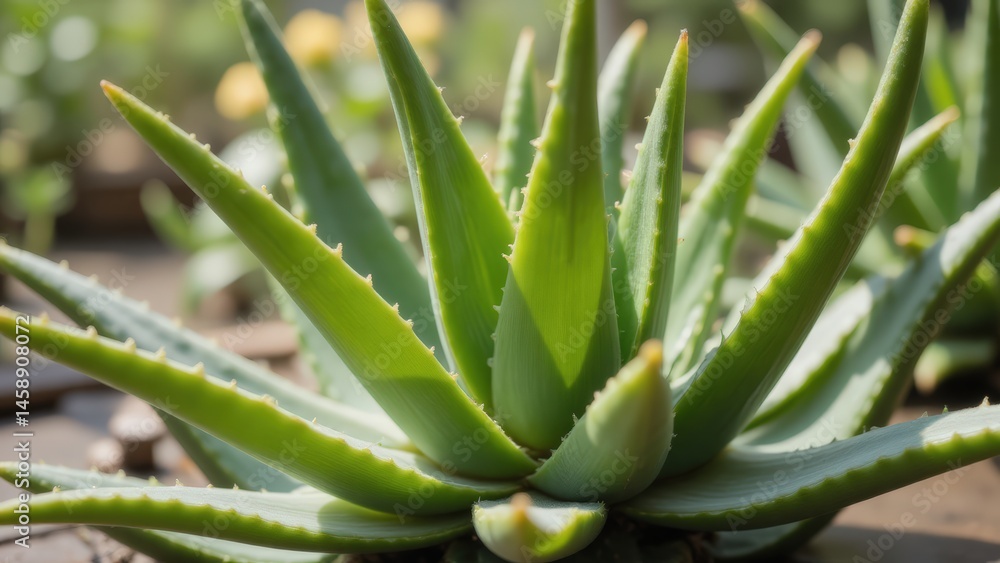 Aloe Vera Plant: Close-up of Succulent with Medicinal Properties for Skincare, Gardening, and Natural Remedy Aloe Vera Plant: Close-up of Succulent with Medicinal Properties for Skincare, Gardening, and Natural Remedy