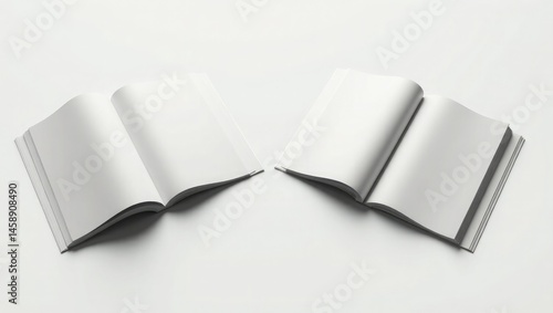 Book and Magazine Mockup – Realistic PSD Templates for Editorial Design, Print Presentation, and Branding Display