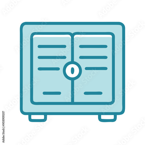 Locker Icon Representing Storage or Security Compartment
