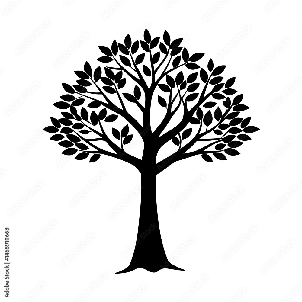 Obraz premium Phoenix Rising Animal Silhouette Vector Illustration on White Background