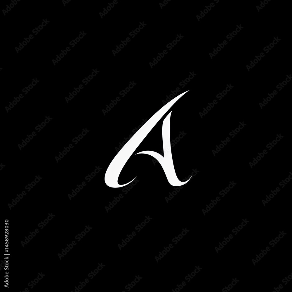 Fototapeta premium Abstract blue arrow icon design on a blue space background, a modern vector illustration symbol