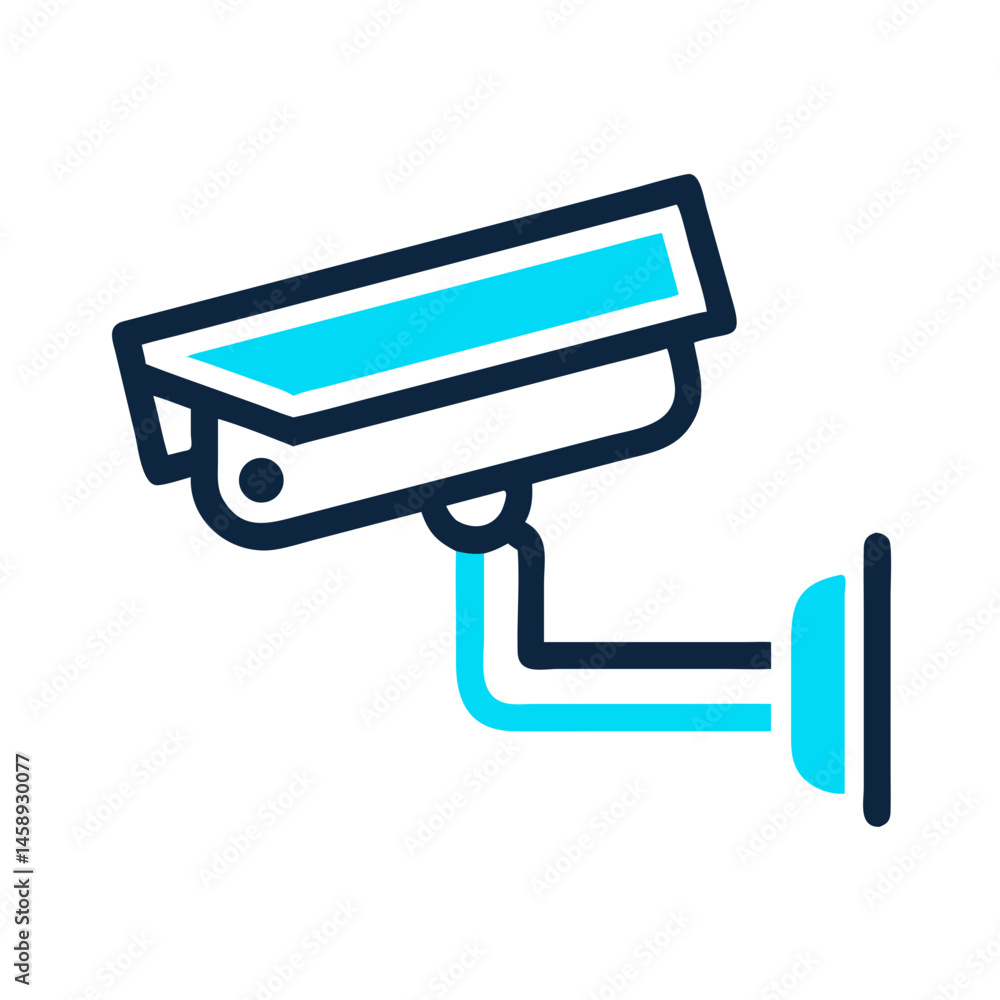 Security Camera Icon Representing Surveillance and Monitoring Systems Security Camera Icon Representing Surveillance and Monitoring Systems