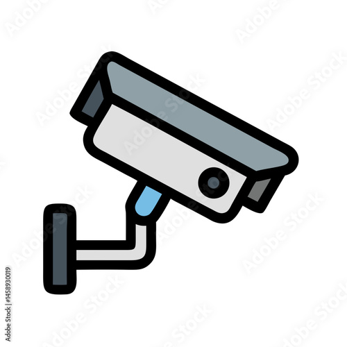 Security Camera Icon Representing Surveillance and Monitoring Systems