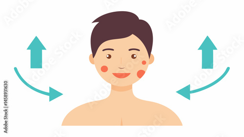 Healing Skin A beforeandafter split illustration showing the progression from scarred to smoother skin with arrows indicating improvement.