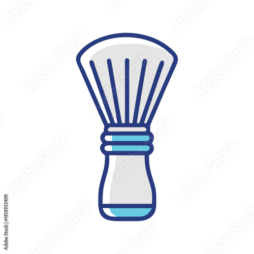 Shaving Brush Icon Representing Grooming Tools and Personal Care
