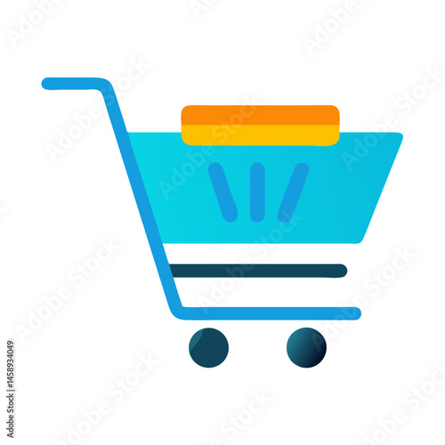 Shopping Cart Icon Representing E-Commerce and Online Retail