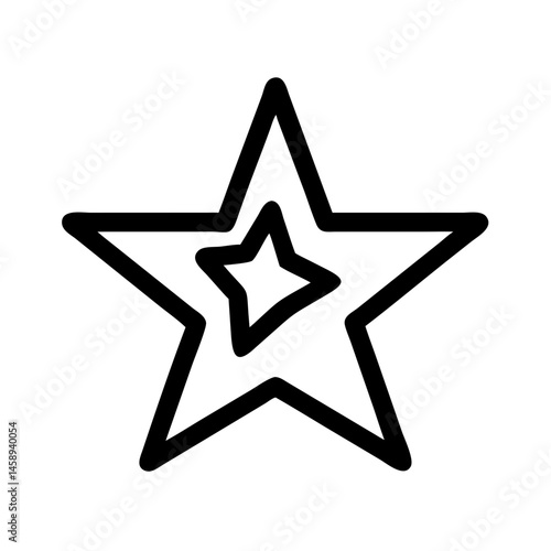 Star Icon Representing Fame or Star Power in Entertainment and Media
