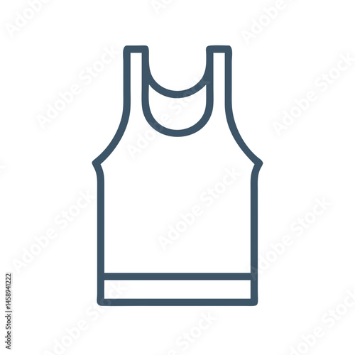 Tank Top Icon Representing Casual Clothing and Summer Apparel