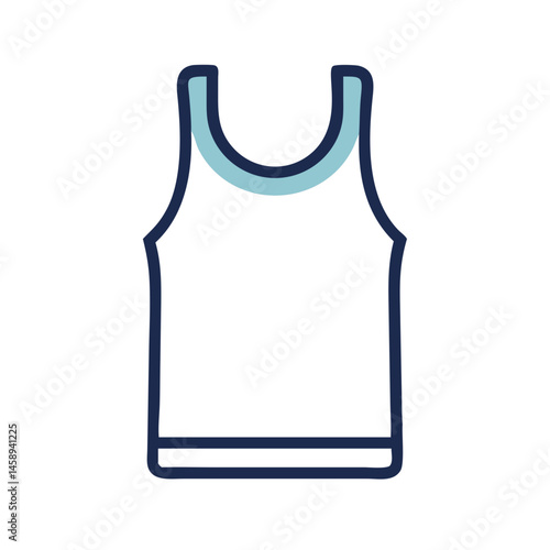 Tank Top Icon Representing Casual Clothing and Summer Apparel