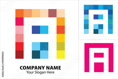 A company linked letter logo. Typography luxury minimal lettering fonts decorative wedding