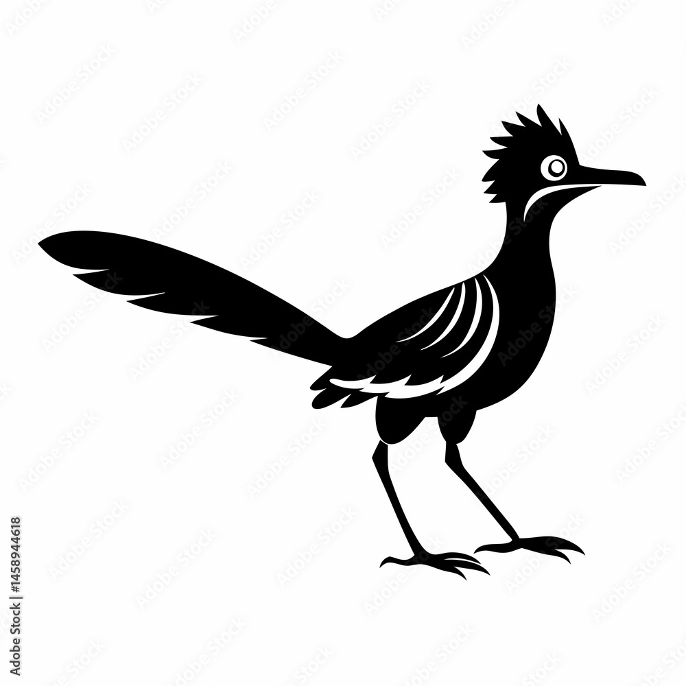 Obraz premium Bold Roadrunner Silhouette Art