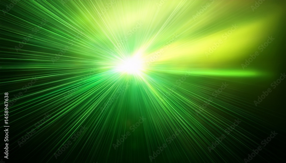 Fototapeta premium colorful lens flares illuminating green background