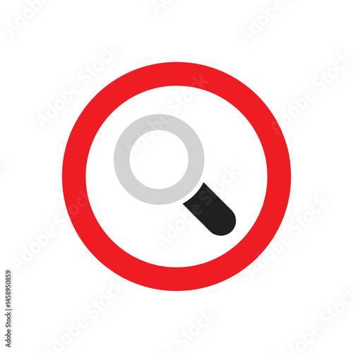 Free Download Monochrome UI Search Icon Vector - GFXLoad