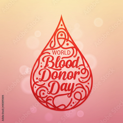 World Blood Donor Day Red B...