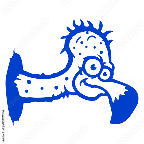 Vulture scavenger bird funny vultures fun cartoon Isolated Vector Graphic Design Illustration
