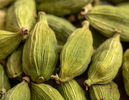 Wallpaper Mural Close Up Pile Of Green Cardamom Pods Torontodigital.ca