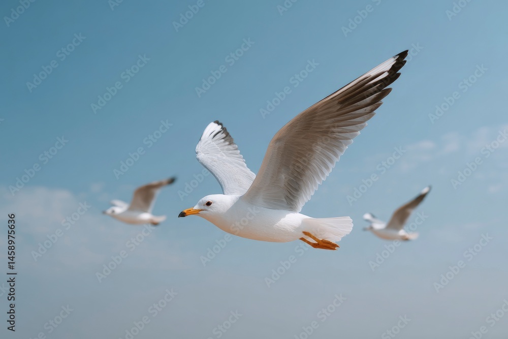 Seagull in Flight Seagull in Flight