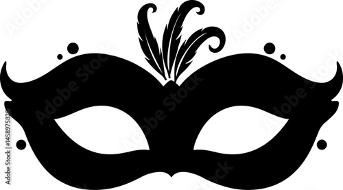Fantasy Masquerade and Carnival Mask Silhouettes Collection

