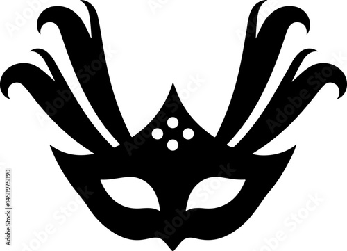 Fantasy Masquerade and Carnival Mask Silhouettes Collection

