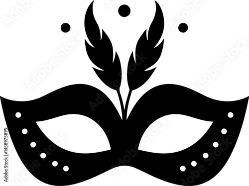 Fantasy Masquerade and Carnival Mask Silhouettes Collection